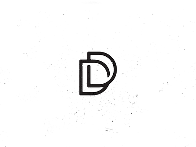 DD Monogram black d demastrie line logo monogram texture