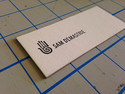 Personal business card black business card demastrie hand logo mark rubber stamp sam stamp