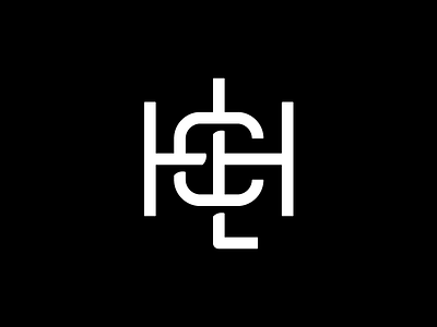 LHC Monogram black c h l logo mark monogram monoline white