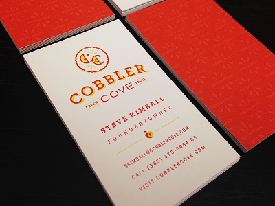 Cobbler Cove Business Cards business cards cobbler cobbler cove cove logo