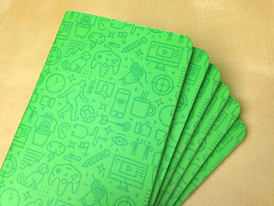 Jibe Sketchbooks book green icons jibe logo monoline pattern sketchbook