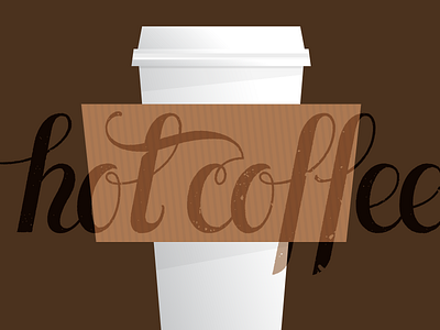 Hot Coffee Project coffee cup handlettering hot lettering mug