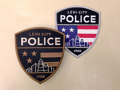 Lehi City Police & SWAT Patches american city flag lehi patch police swat ut utah