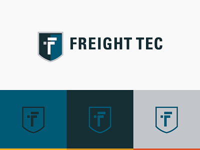 Freight Tec Final Logo brand f freight logo monogram shield t tec