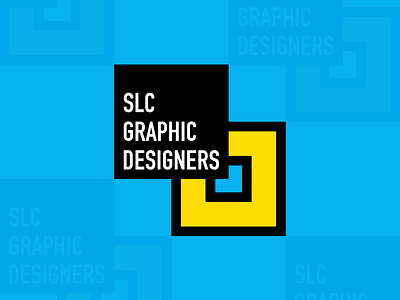SLC Graphic Designers Logo black fill graphic design logo salt lake city slc stroke ut utah yellow