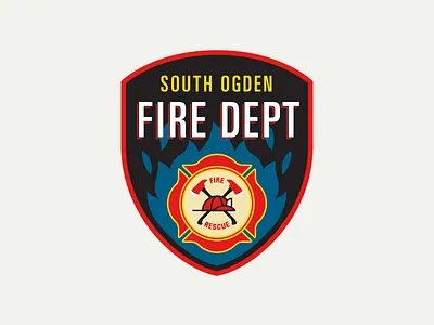 South Ogden Fire Dept. Patch (1) city department embroidery fire ogden patch south ut utah