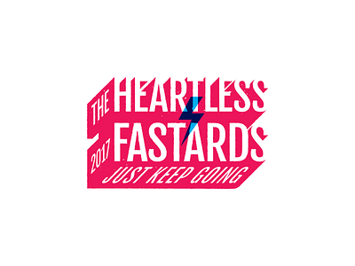 Heartless Fastards Logo 3d dimensional heartless logo race run