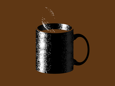 Coffee! coffee cup drink grit illustration mug texture