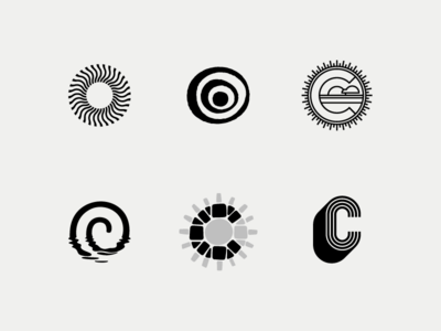 The Collection Collection black c logos marks monogram monoweight organic sun white