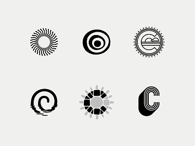 The Collection Collection black c logos marks monogram monoweight organic sun white