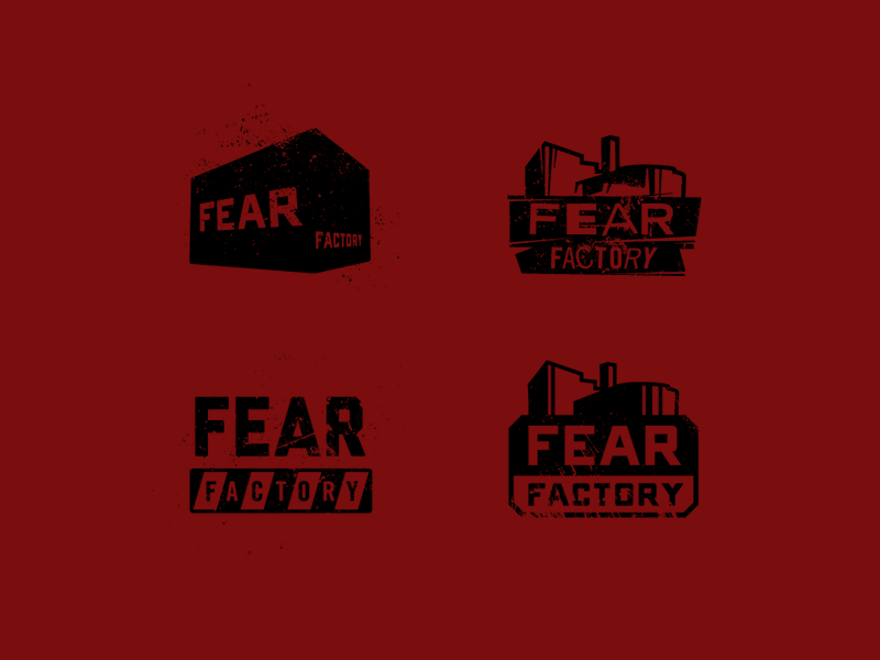 Dead Fear Factory Logos black design factory fear grunge grunge texture halloween logo utah