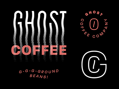 GCC Brand black coffee ghost halloween icon illustration mark monogram ut