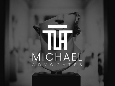 Michael Advocates advocate advocates logo branding firm flat formal illustration justice law lawyer laywer logo logo logodesign office trending typography vector