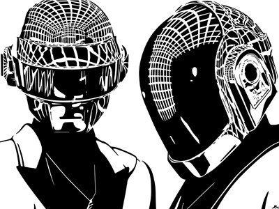 Daft Punk Wip Vector By Rick Calzi On Dribbble