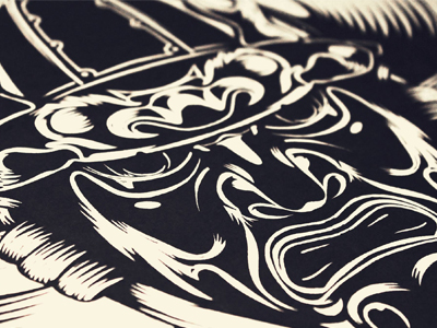 Samurai Helmet by Rick Calzi on Dribbble