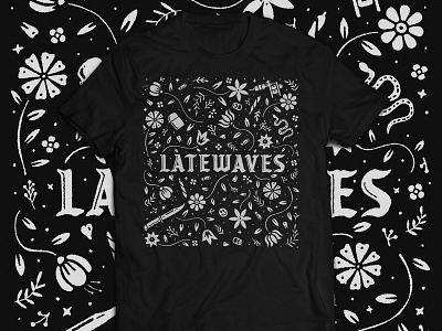latewaves shirt apparel art band branding design icon illustration music print retro texture tshirt typography vintage