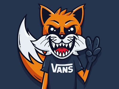 fox branding character design illustration