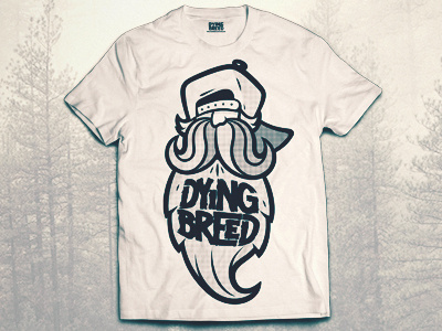 1 Color Dying Breed Shirt beard cap hat illustration mustache shirt snapback