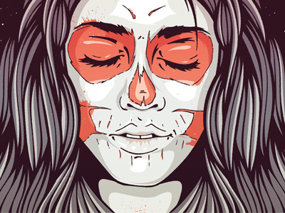 Skull Girl Poster