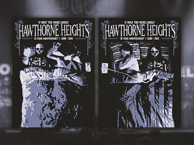 Hawthorne Heights - If Only You Were Lonely 10 Year Tour Posters