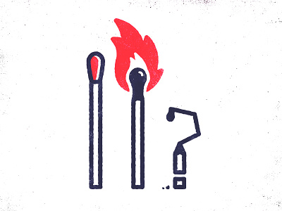 It gets better? burn fire flame illustration logo match print typography