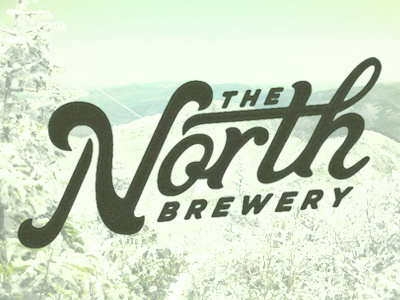 The North Brewery Logo illustration logo typography