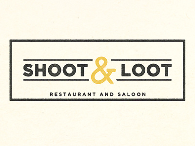 Shoot & Loot Logo logo typography