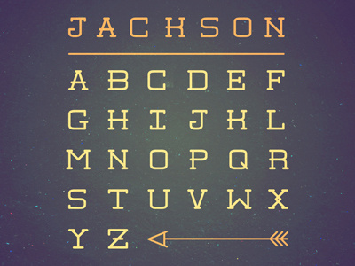New Font - Jackson font illustration typography
