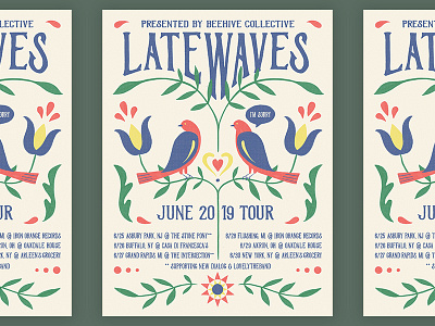 Latewaves tour poster