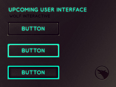 Upcoming UI button ui user interface web design