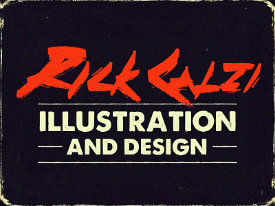 Rick Calzi Illustration logo typography