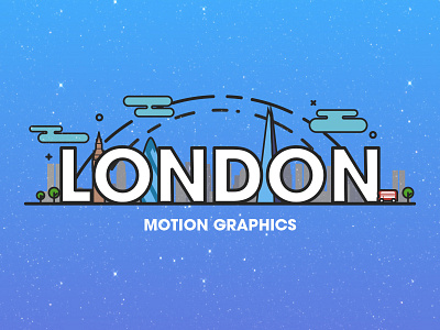 London city flat design gradient icon landmarks london typo typography