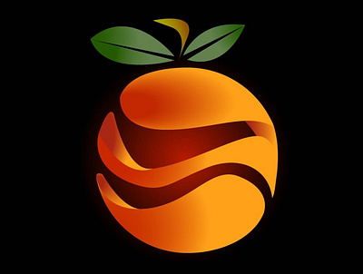 3D Orange, is The New Black adobe adobe illustrator branding design graphic design illustration logo ux vector