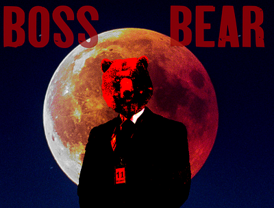 Boss Bear Album Cover album artwork album cover art artwork graphic design music