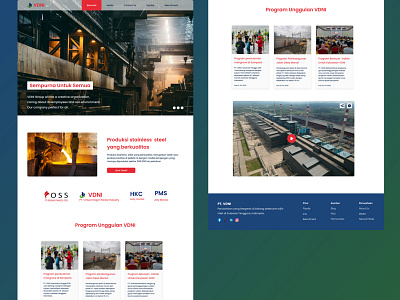 VDNI Company Profile Page clean design company profile landing page uidesign uxdesign vdnipage