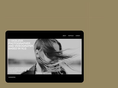 O.Vasileva - Photographer's website design