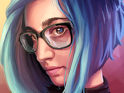 Portrait character design digital painting draw drawing illustration portrait procreate