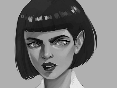 Sketching Portraits character design draw drawing greyscale illustration portrait sketch