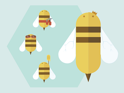 Bee society bee beehive illustration society