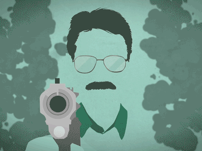 Walter White shot 2d animation animation breaking bad motion graphics tv show walter white