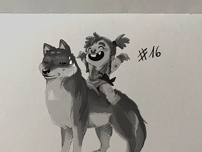 Inktober Day 16 Wild character character design concept art draw drawing illustration inktober inktoberday16 sketch sketchbook wild