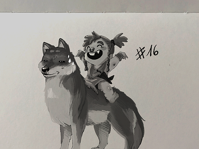 Inktober Day 16 Wild