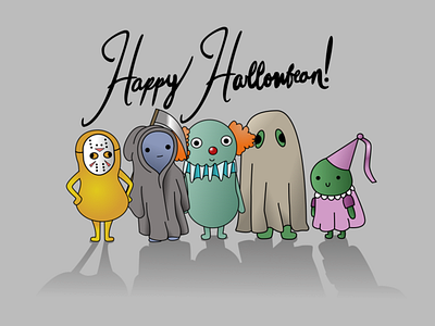 Happy HALLOWBEAN! cartoon character design costume cute design halloween illustration spooky vector