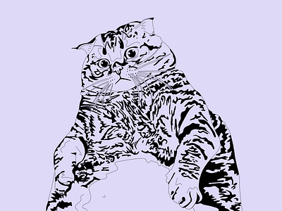 Trauma cartoon cat character design cute design illustration vector