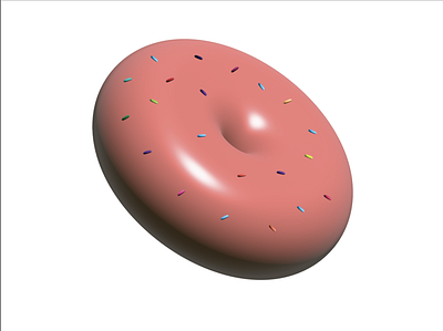 3D Donut 3d design