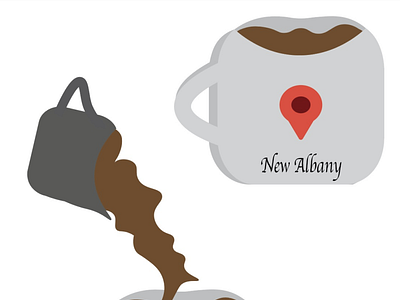 Brew Albany Coffee Shop Logo