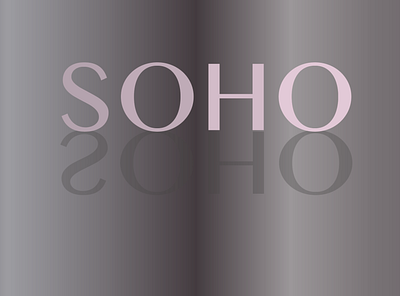 SOHO Letter Shadow Gradient design gradient letters shadow soho