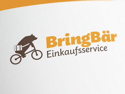 BringBär Shopping Service bag bear bike branding logo