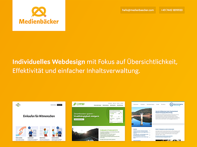 Medienbäcker website web webdesign website