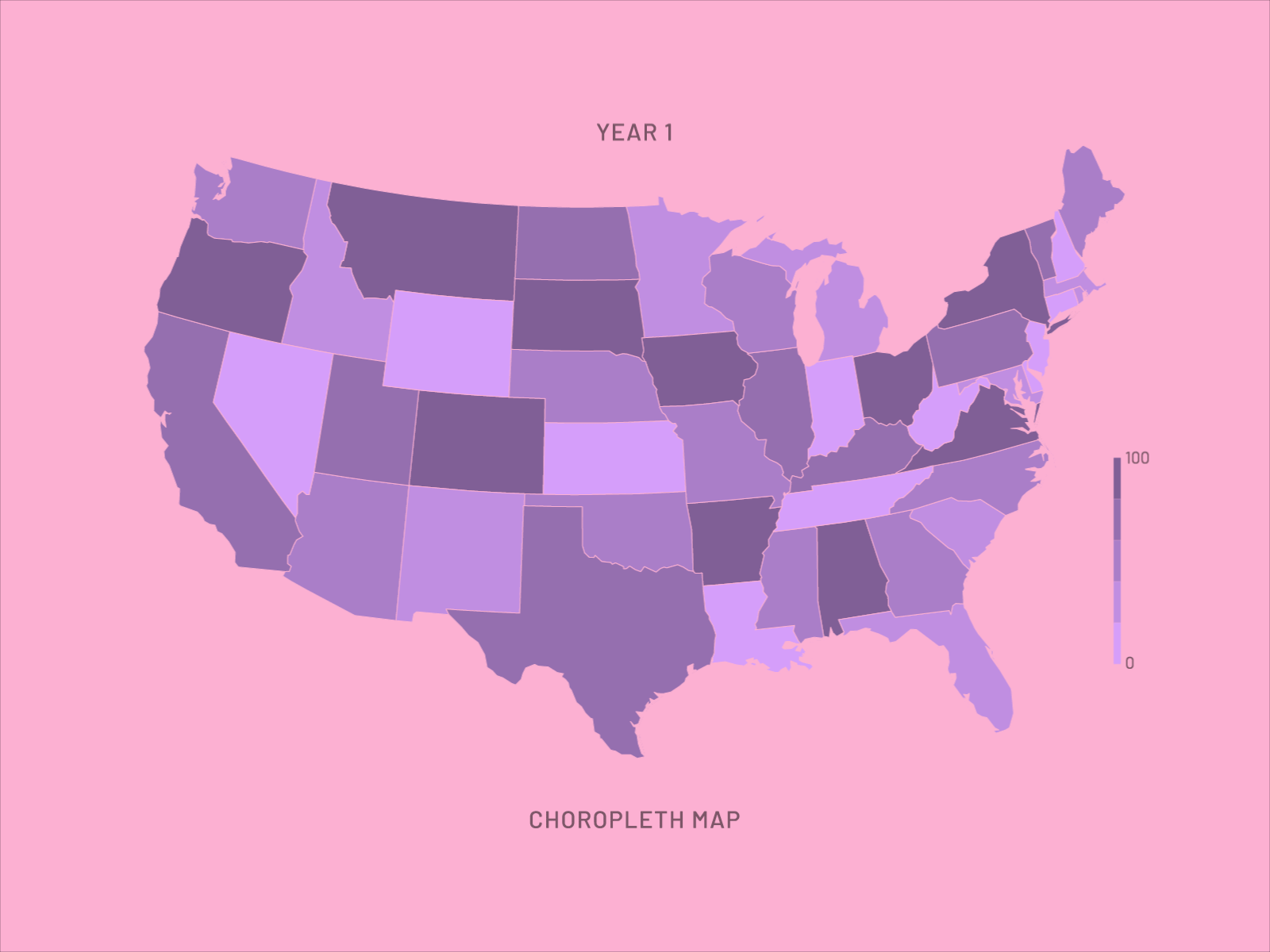 Animated Choropleth Map | 49 Days of Charts